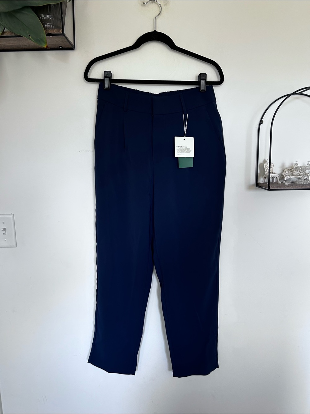 NWT Halara Navy Blue High Rise Straight Leg Pants Size Medium